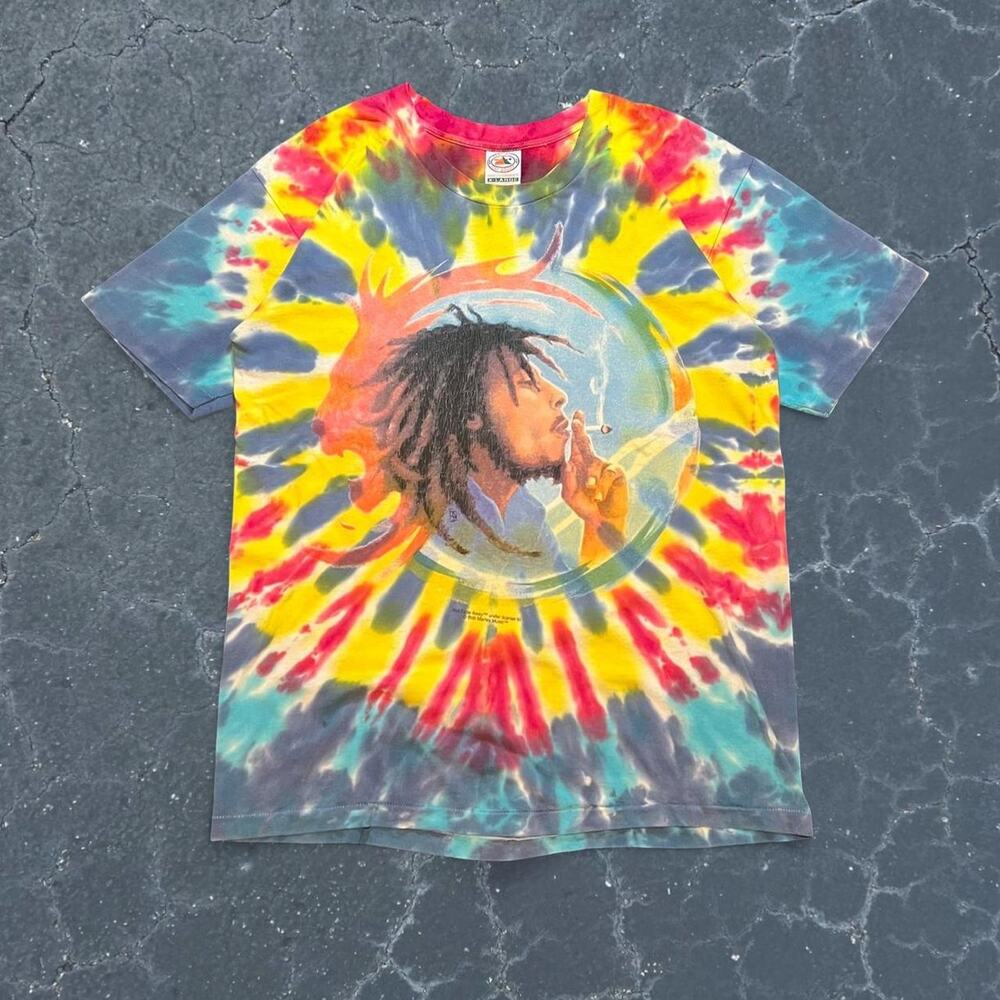 90s bob marley tie dye kaya